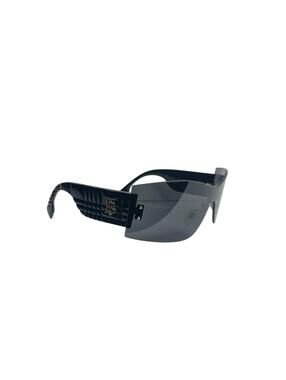 Burberry Shield Visor Sunglasses TB Logo Black